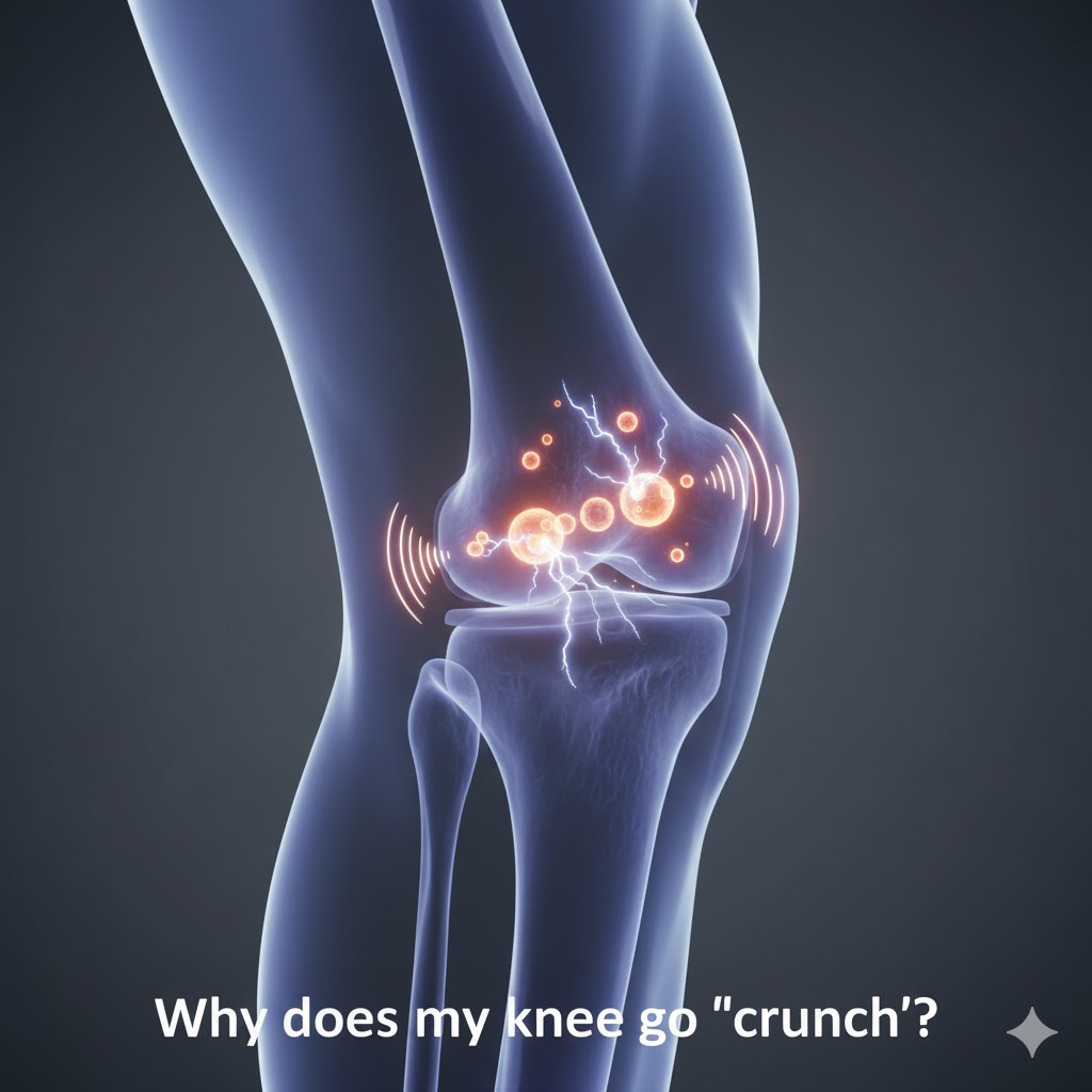 چرا زانوی من قرچ قرچ می‌کند؟