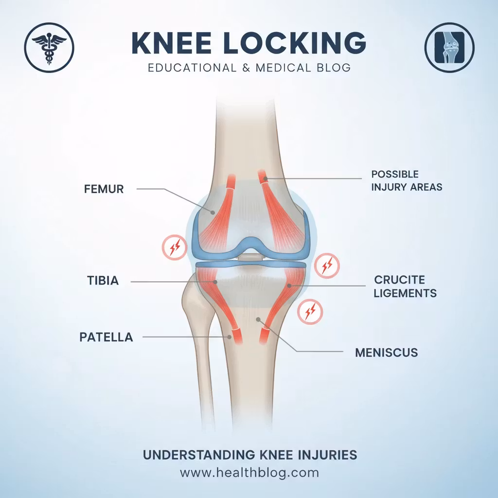 زانوی من قفل می شود علت چیست؟