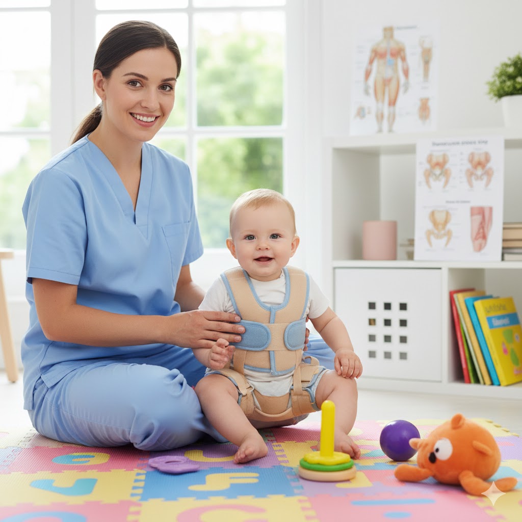 درمان در رفتگی مادرزادی لگن در کودکان زیر 6 ماه