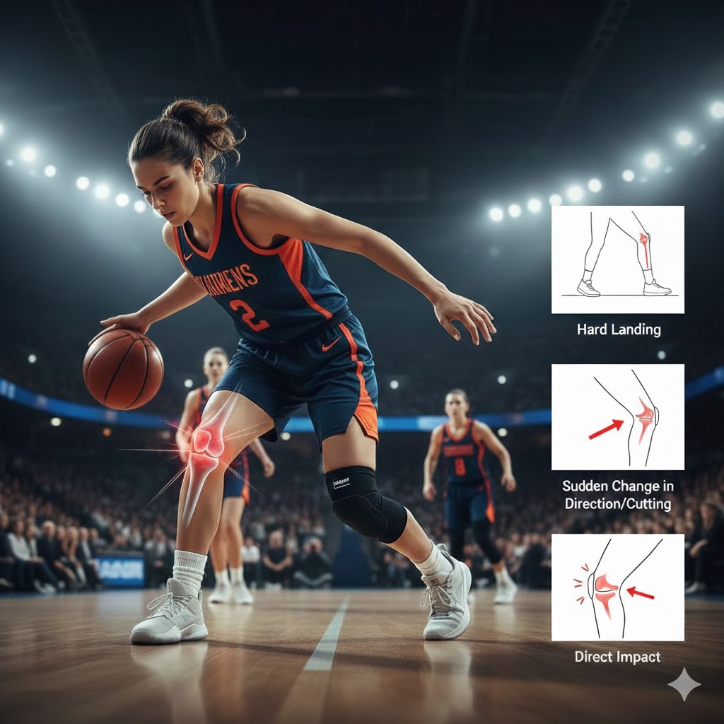 چرا لیگامان صلیبی قدامی پاره می‌شود؟