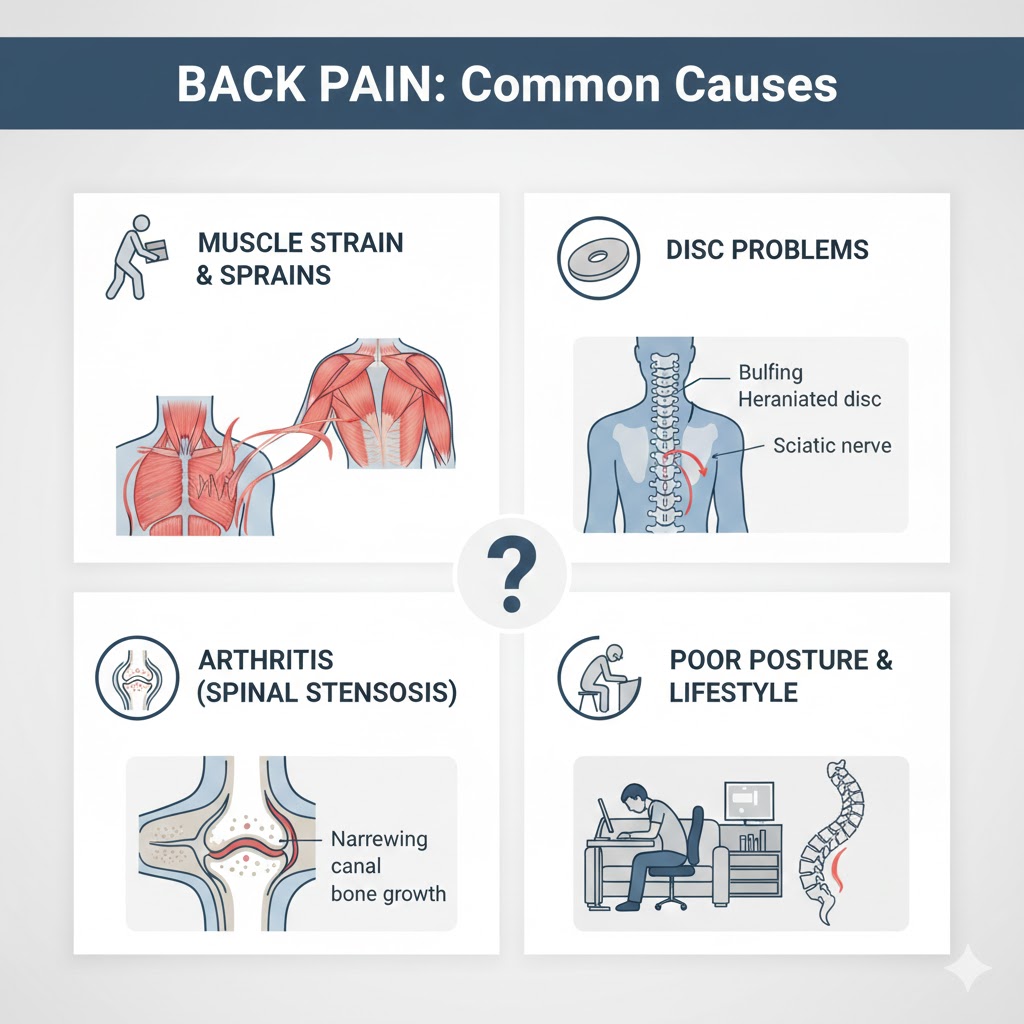 علت های کمر درد