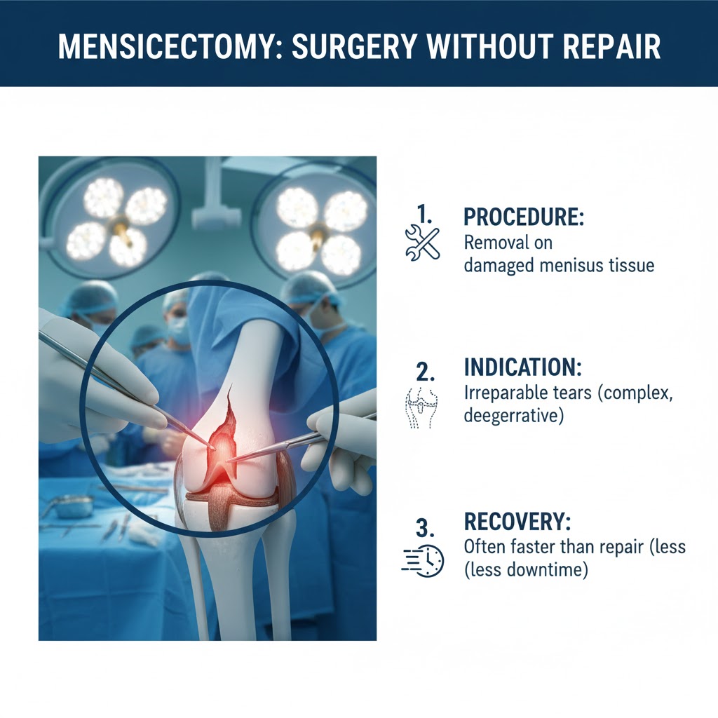 بازتوانی بعد از جراحی منیسک بدون ترمیم
