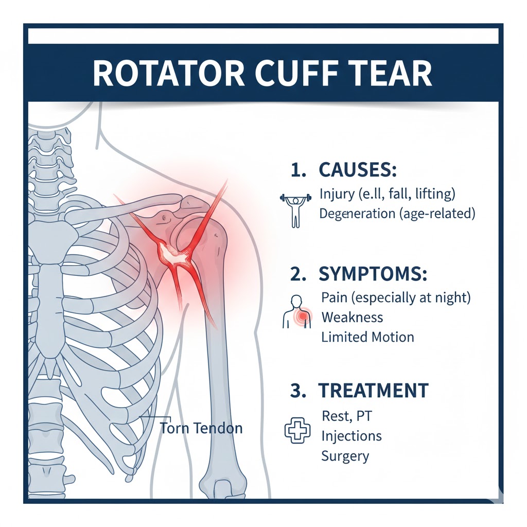 اگر پارگی تاندون‌های شانه را جراحی نکنم چه اتفاقی می‌افتد؟