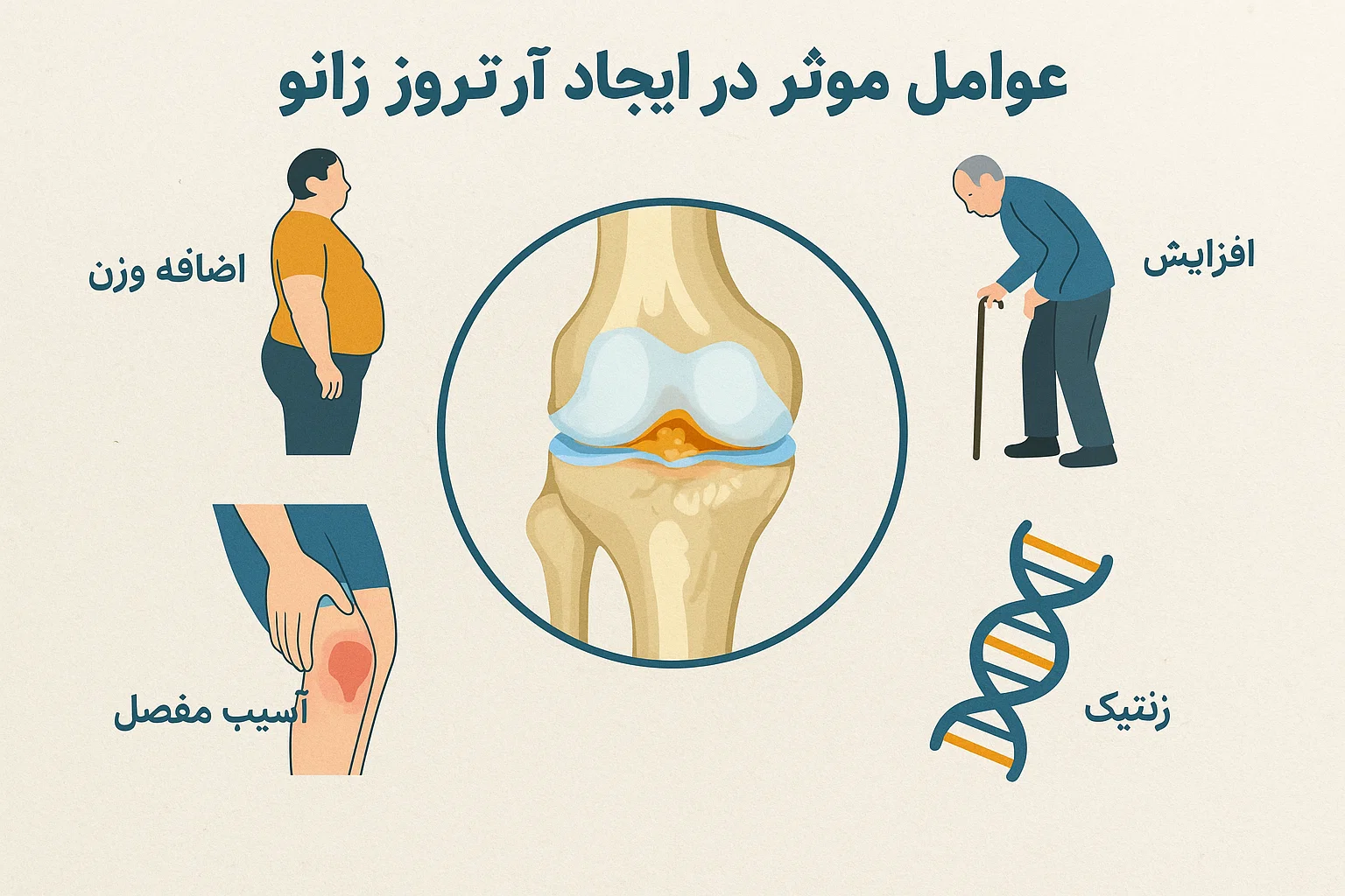 عوامل موثر در آرترز زانو