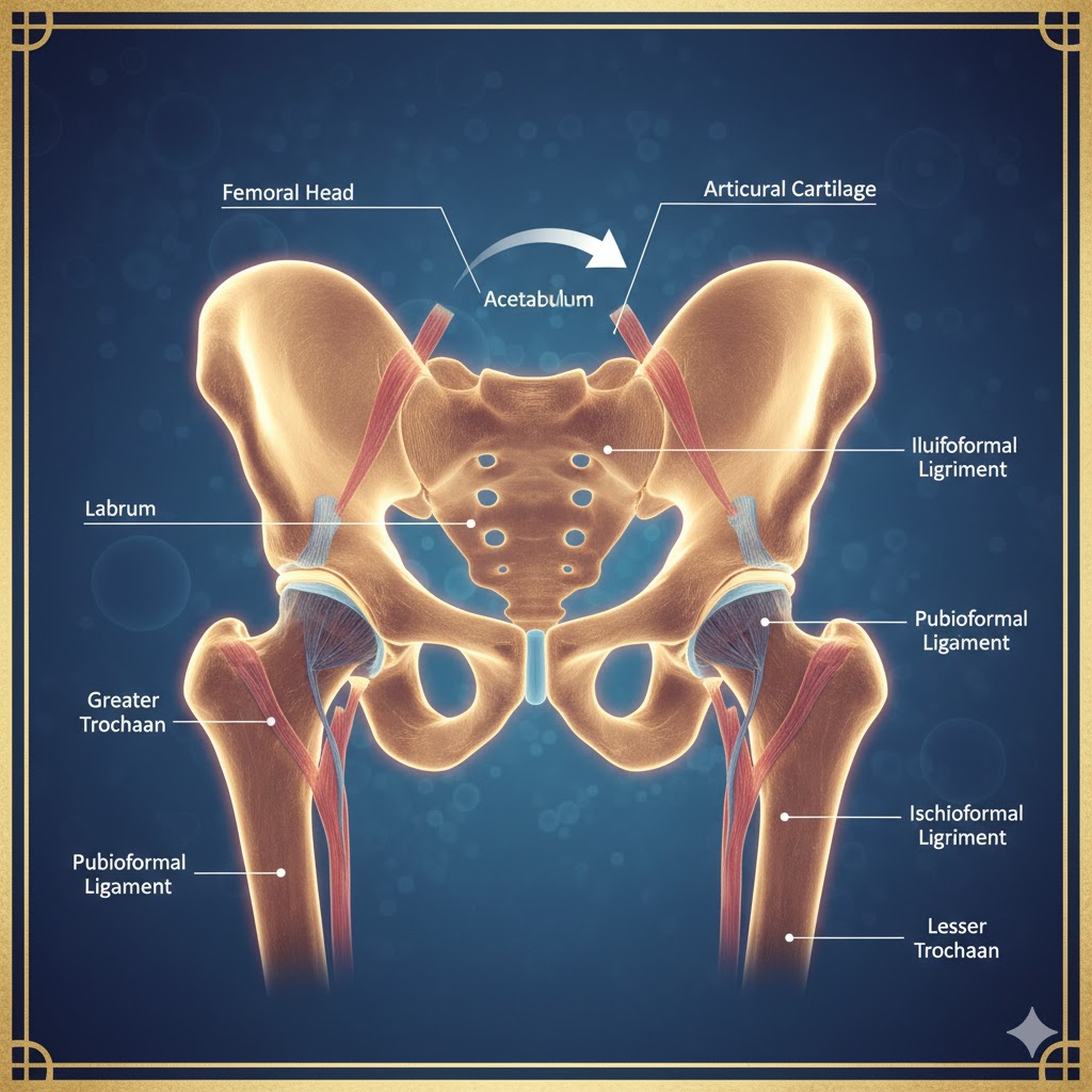 ساختار و آناتومی مفصل هیپ چگونه است؟