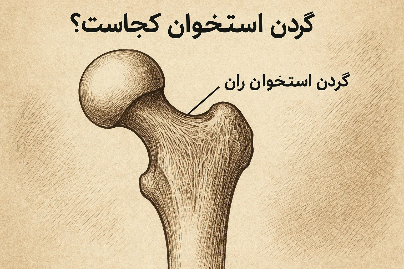 گردن استخوان ران کجاست