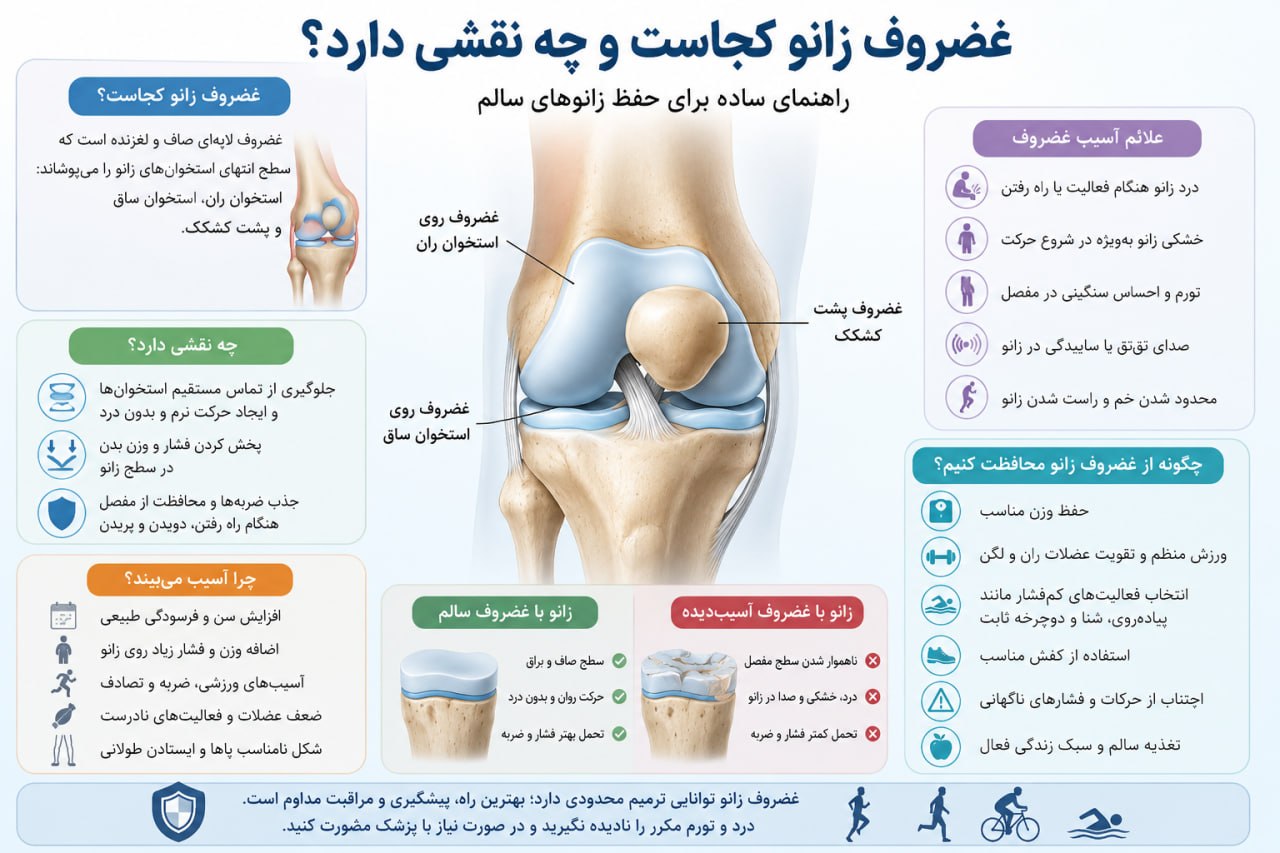 نقش غضروف زانو