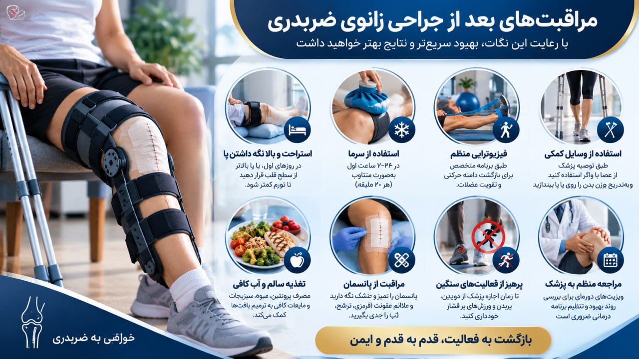مراقبت های بعد از جراحی زانو
