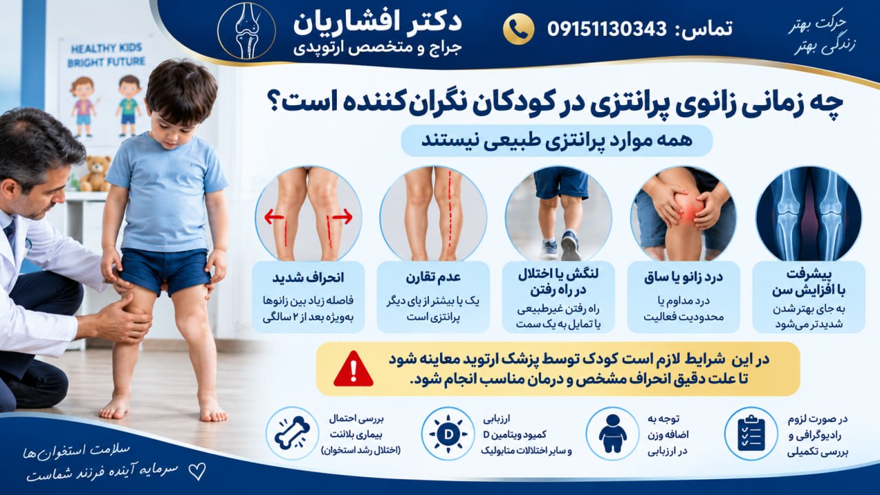زانوی پرانتزی در کودک